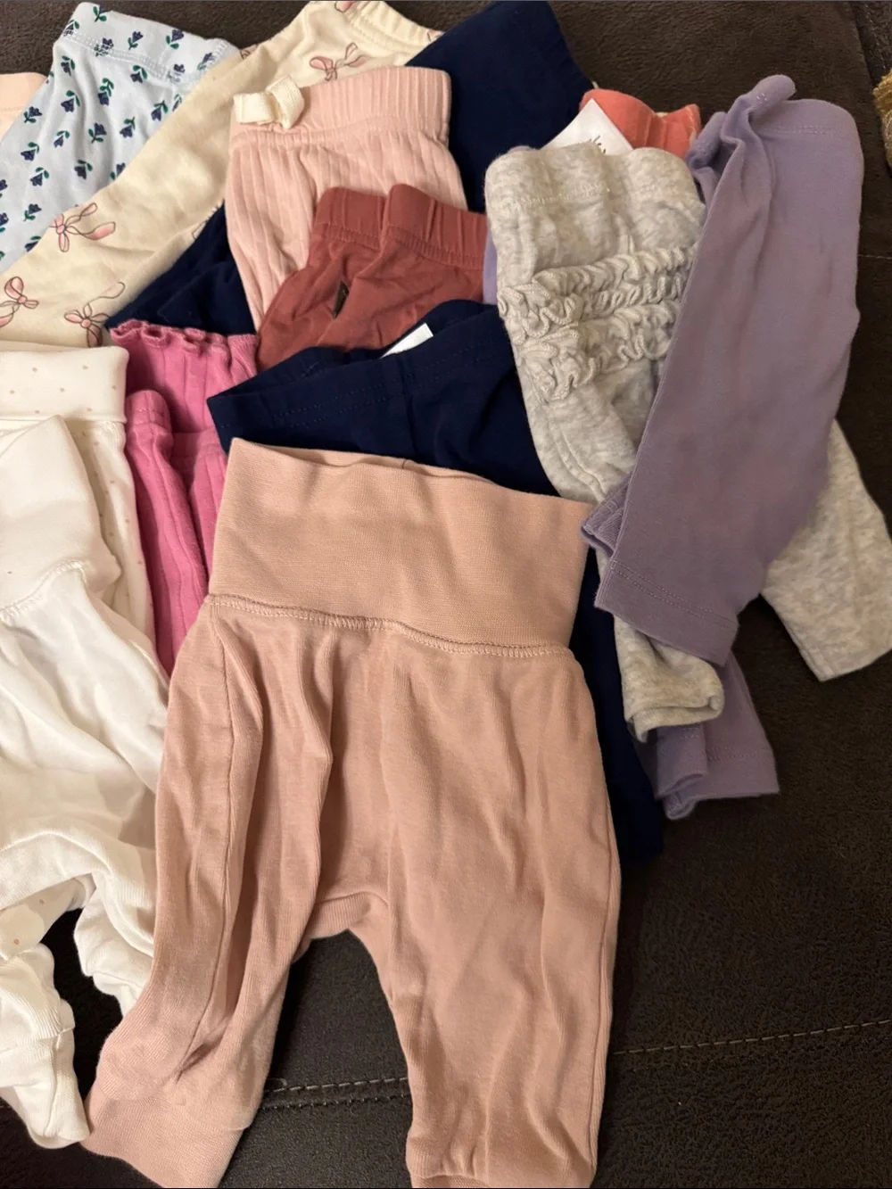 Mixed Baby Leggings and Pants - Pink, White, Navy, Purple
